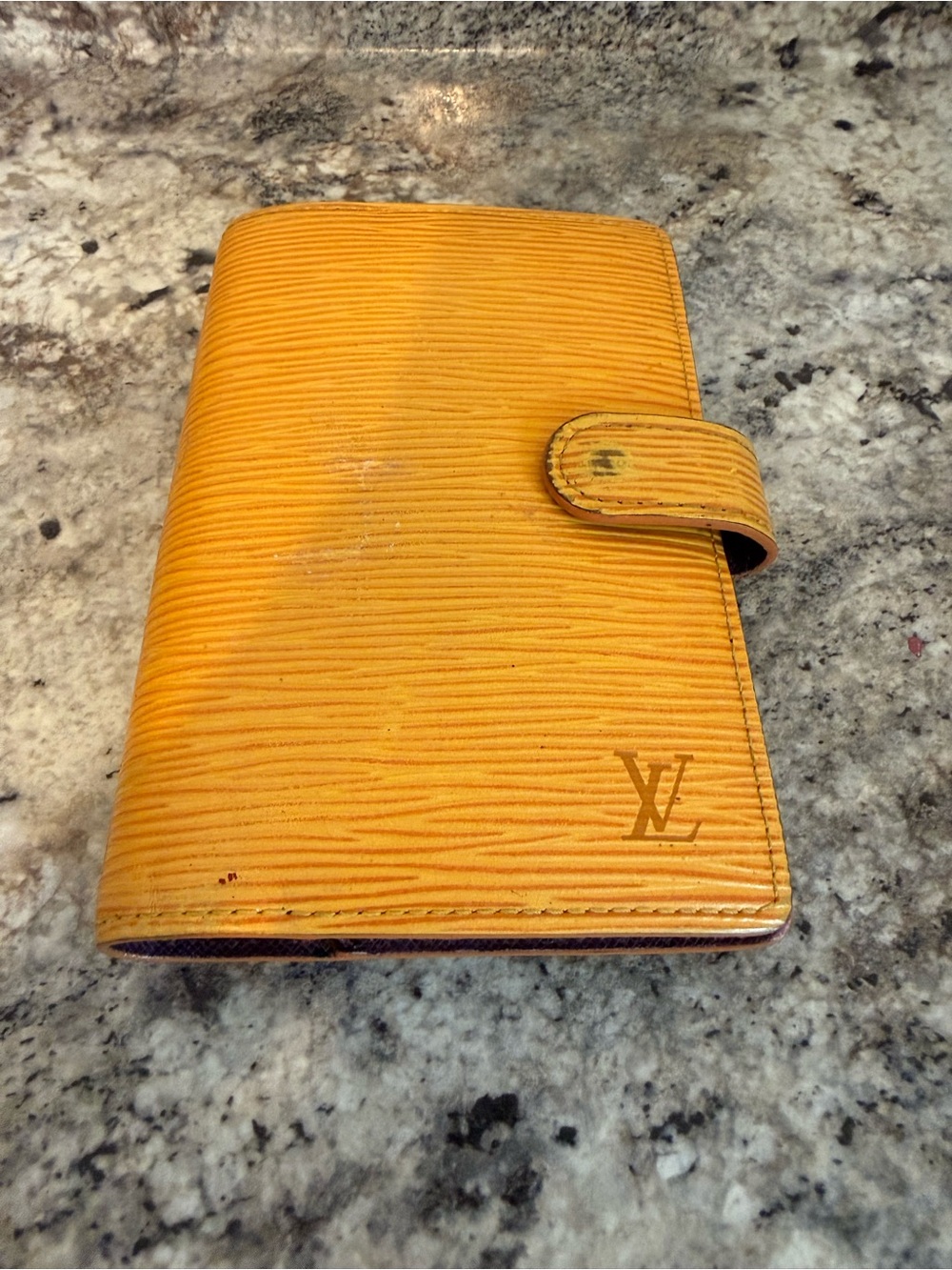 Louis Vuitton Epi Leather Agenda in Yellow